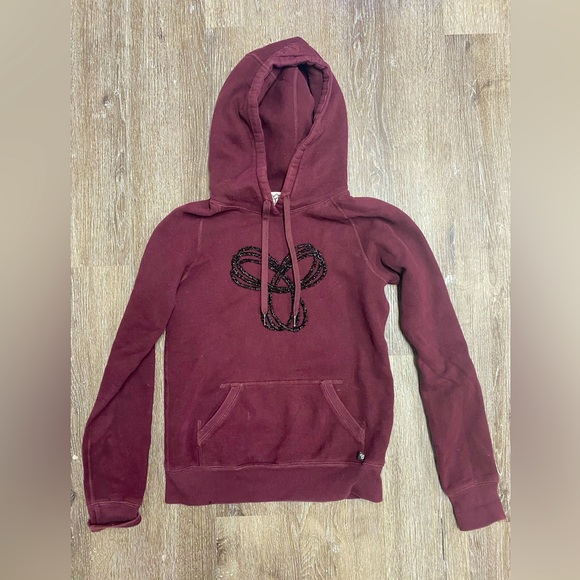 TNA maroon hoodie size xs - Picture 2 of 3